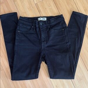 10” High Rise Black Skinny Jeans